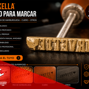 🥇 Cliset Vackella Sello marca al calor Madera 0.9x5.7 cms