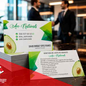 🥇 Tarjetas de Presentación full color + Mate y UV 2 caras