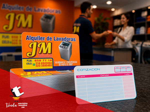 🥇 Tarjetas de Presentación Full color una cara Brillante.