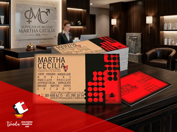 🥇 Tarjetas de Presentación mate, full color con uv 1 cara