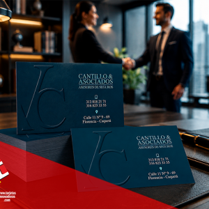 🥇 Tarjetas de Presentación con logo Repujado | Exclusivas