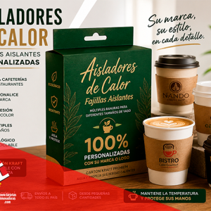 🥇 Aisladores Fajillas Aislantes de Calor para vasos de Café